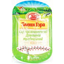 Сир кисломол. "Домашній" 9.5% 400г ван. Звенигора