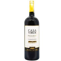 Вино Карменер чер сух Casa Verde Reserva 0,75л Чилі