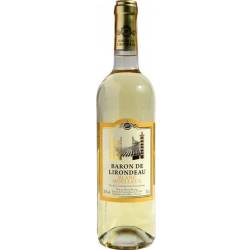 Вино Барон де Лірондо біле н/сол 0.75л Кастель