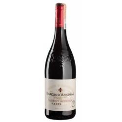 Вино Cabernet Sauvignon IGP d'Oc, Baron d'Arignac червоне напівсухе 0,75л Франція