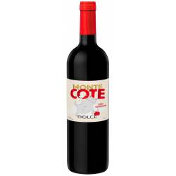 Напій на основі вина Monte Cote Dolce червоне солодке 0.75л Закарпаття
