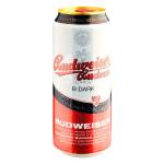 Пиво Budweiser Budvar темне з/б 0,5л Чехія