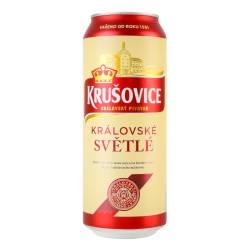 Пиво Krusovice Kralovske Svetle з/б 0,5л Україна