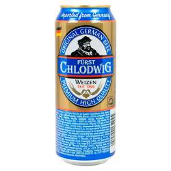 Пиво Furst Chlodwig Weizen 0.5 з/б Німеччина