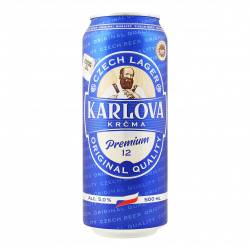 Пиво Karlova Krcma Premium  5,0%  0,5л, з/б , Чехія
