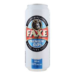 Пиво Faxe Premium б/а 0,5 з/б