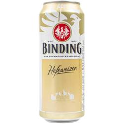 Пиво Binding Hefeweizen 0.5л з/б