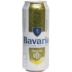 Пиво Bavaria б/а iмбир лайм 0.5 з/б