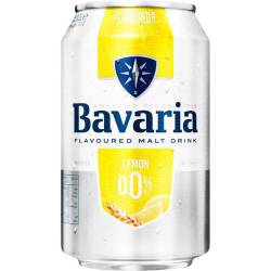 Пиво Bavaria 0% алк  б/а лимон.0,33л з/б