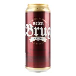 Пиво Keten Brug Brune Elegant з/б 0,5л алк.6,0%
