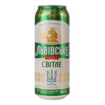 Пиво "Львівське Світле", з/б 0.48л