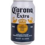 Пиво світле Corona Extra 4,5% 0,33л з/б Бельгія