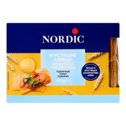 Хлібці хрусткі зі злаків пшеничні 100г Nordic