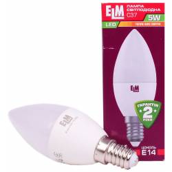 18-0068 Лампа ELM Led свічка 5W PA10L E14 3000K
