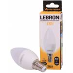 LED лампа Lebron L-С37, 4W, Е14, 4100K, 320Lm, кут 220° 00-10-36 (11-13-12)