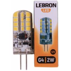 LED лампа Lebron L-G4, 2W, 12V, G4, 4500K, 200Lm, кут 360° 00-10-80 (11-16-12-1)