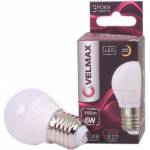 LED лампа Velmax V-G45, 6W, E27, 3000K, 540Lm, кут 220° 00-20-31(21-12-51)
