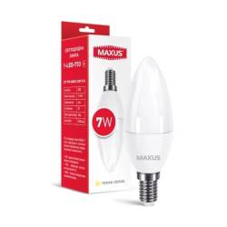 Лампа світлодіодна MAXUS C37 7W 3000K 220V E14 1-LED-733