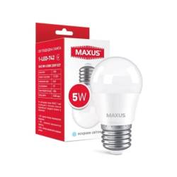 Лампа світлодіодна MAXUS  G45 5W 4100K 220V E27 1-LED-742