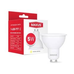 Лампа світлодіодна MAXUS MR16 5W 3000K 220V GU10  1-LED-717