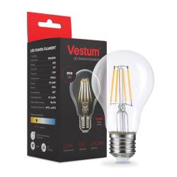 1-VS-2106 Лампа LED Vestum филамент A60  Е27 7,5 Вт 220V 3000K