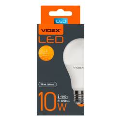 LED лампа VIDEX  A60e 10W E27 4100K 220V 20шт/ящ(VL-A60e-10274)