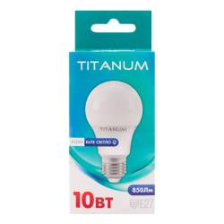 LED лампа TITANUM A60 10W E27 4100K 220V (TLA6010274)