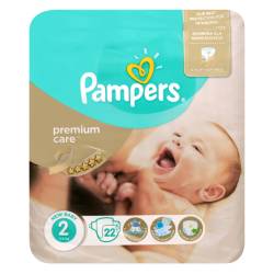 PAMPERS Premium 2 Mini (3-6) /(4-8) кг 22/23шт