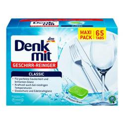 Таблетки для посудомийних машин Denkmit 65шт