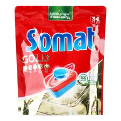 Таблетки для посудомийних машин Somat Gold 34шт