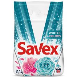 Пральний порошок Savex Parfum Lock  Whites&Colors (авт) 2,4кг