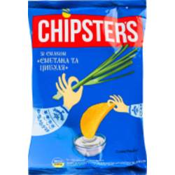 Чіпси CHIPSTER`S Сметана та цибуля» 70 г