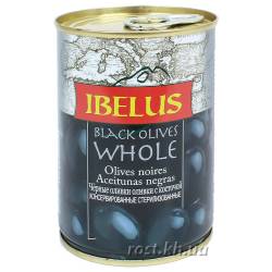 Оливки чорні з кісточкою 280г IBELUS Іспанія