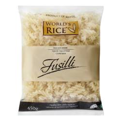 Макарони рисові Fusilli (Спіральки) 450г World's Rice