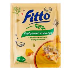 Крем - суп гарбузовий з ароматом вершків та прянощами у сашеті  40г  «Fitto light»