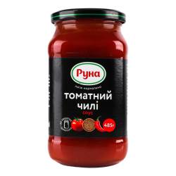 Соус томатний "Чилі" ск/б 485г Руна