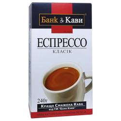 Кава мелена Espresso Classic Bank of Coffee 240г.