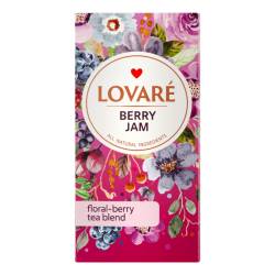 Чай плодово-ягідний з лепестками квітів Berry Jam LOVARE 24*1,5г