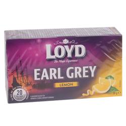 Чай чорний Earl Grey з лимоном, LOYD, 20*1.5г , Польща